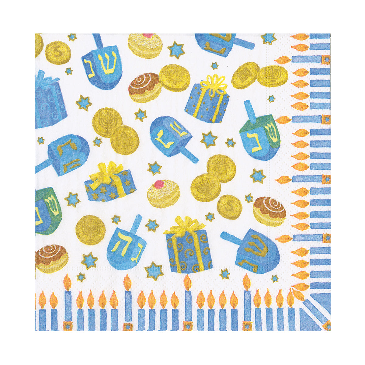 Caspari Dreidel Luncheon Napkins