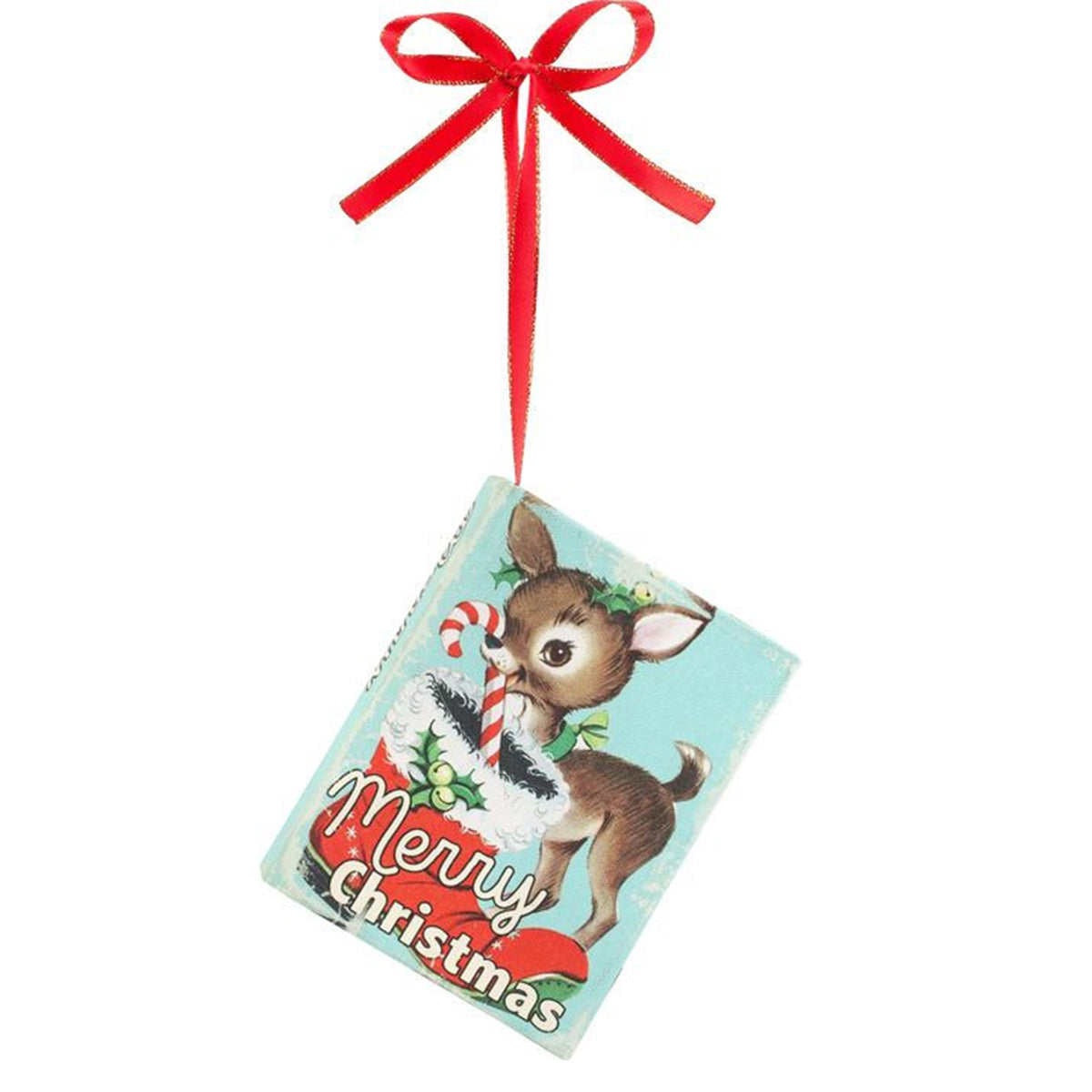 Mr. Christmas Nostalgic Christmas Book Reindeer Ornament