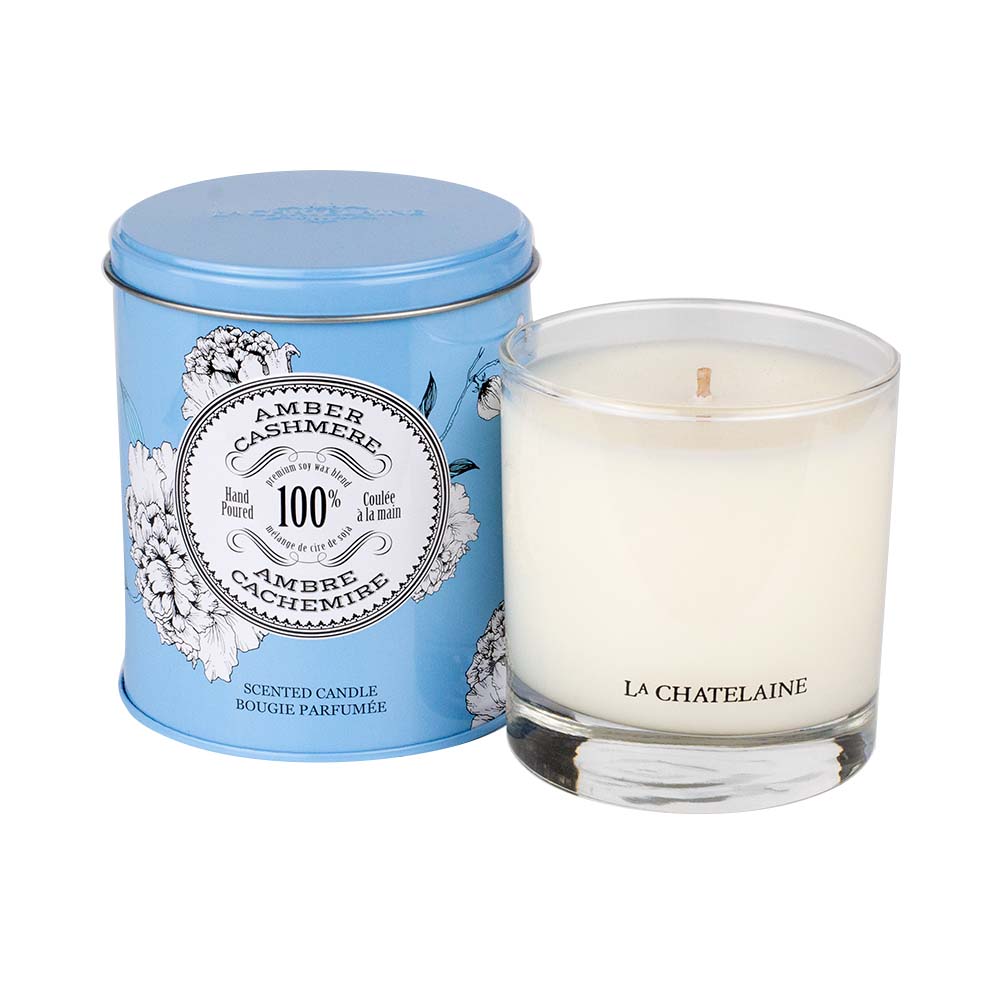 La Chatelaine Amber Cashmere Scented Candle 8.8 oz