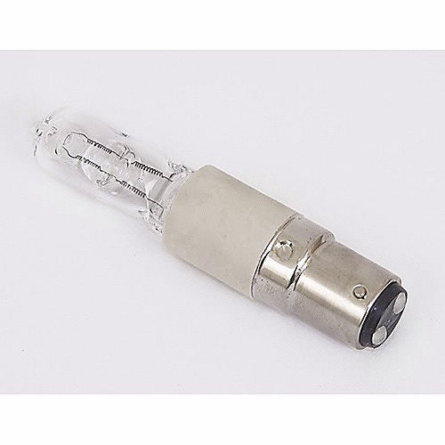 An image of Satco 100 watt Halogen T4 Long- Clear DC Bay base 120 volts
