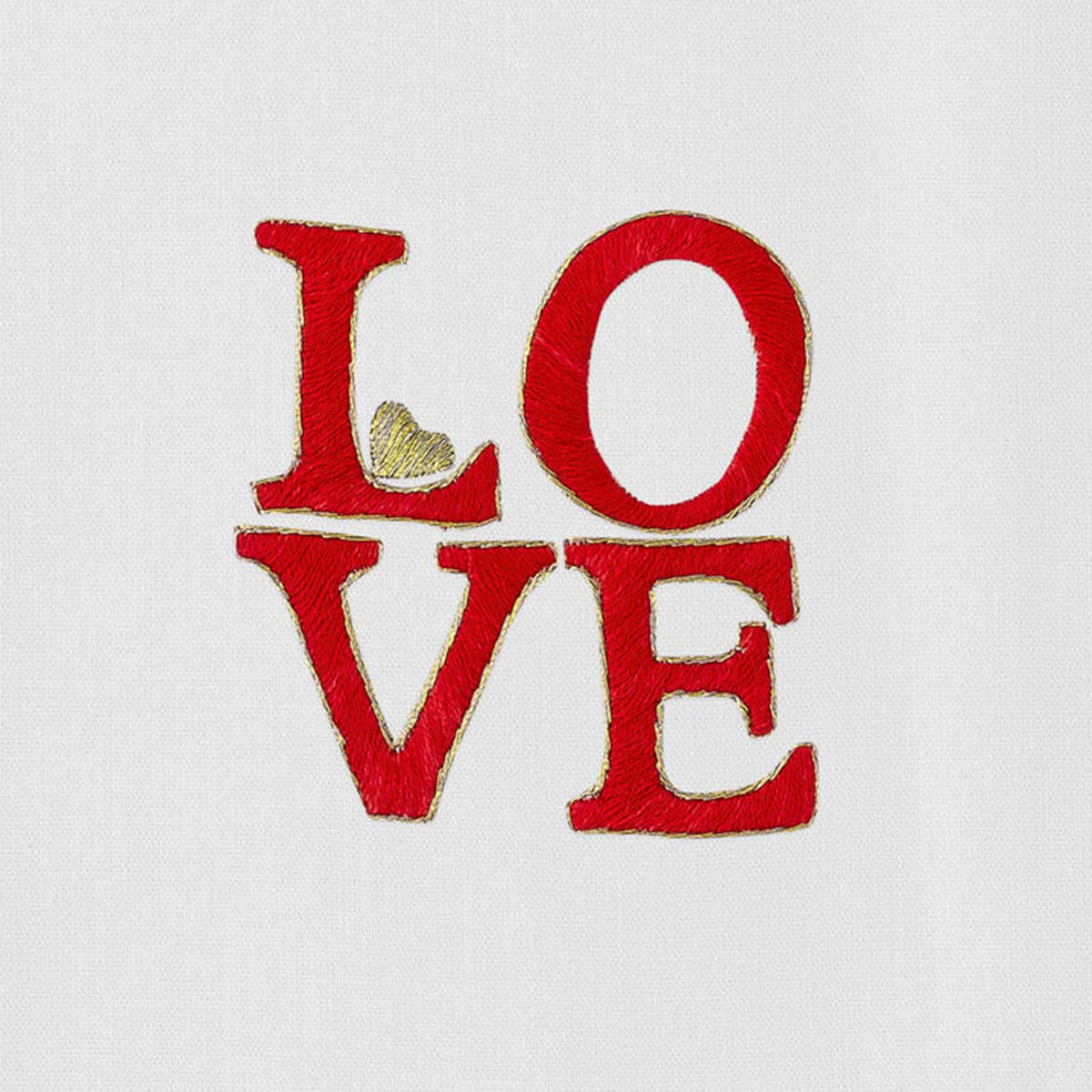 Henry Handwork Love Square Guest Towel