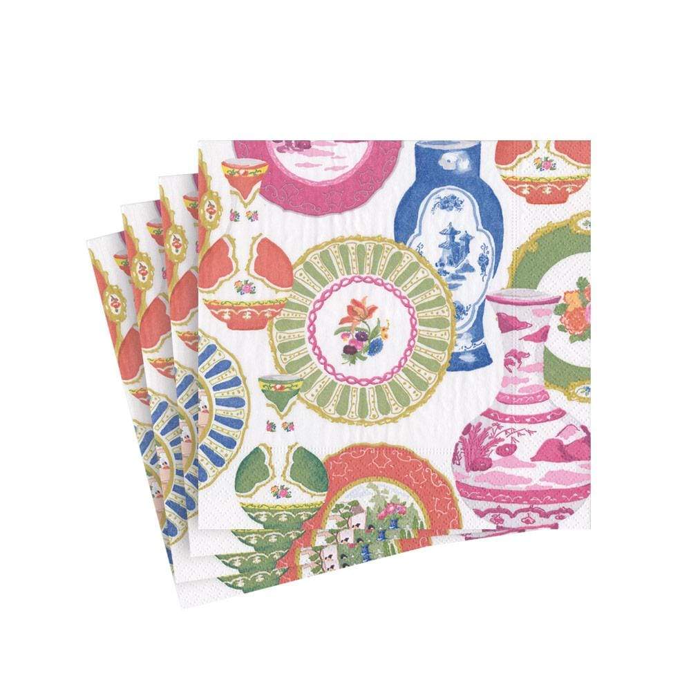 An image of Caspari Meissen Cocktail Napkins