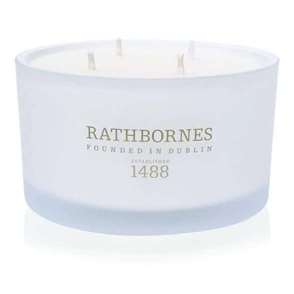 An image of John Rathbornes Rosemary, Fougere & Camphor 2-Wick Candle 6.7 oz