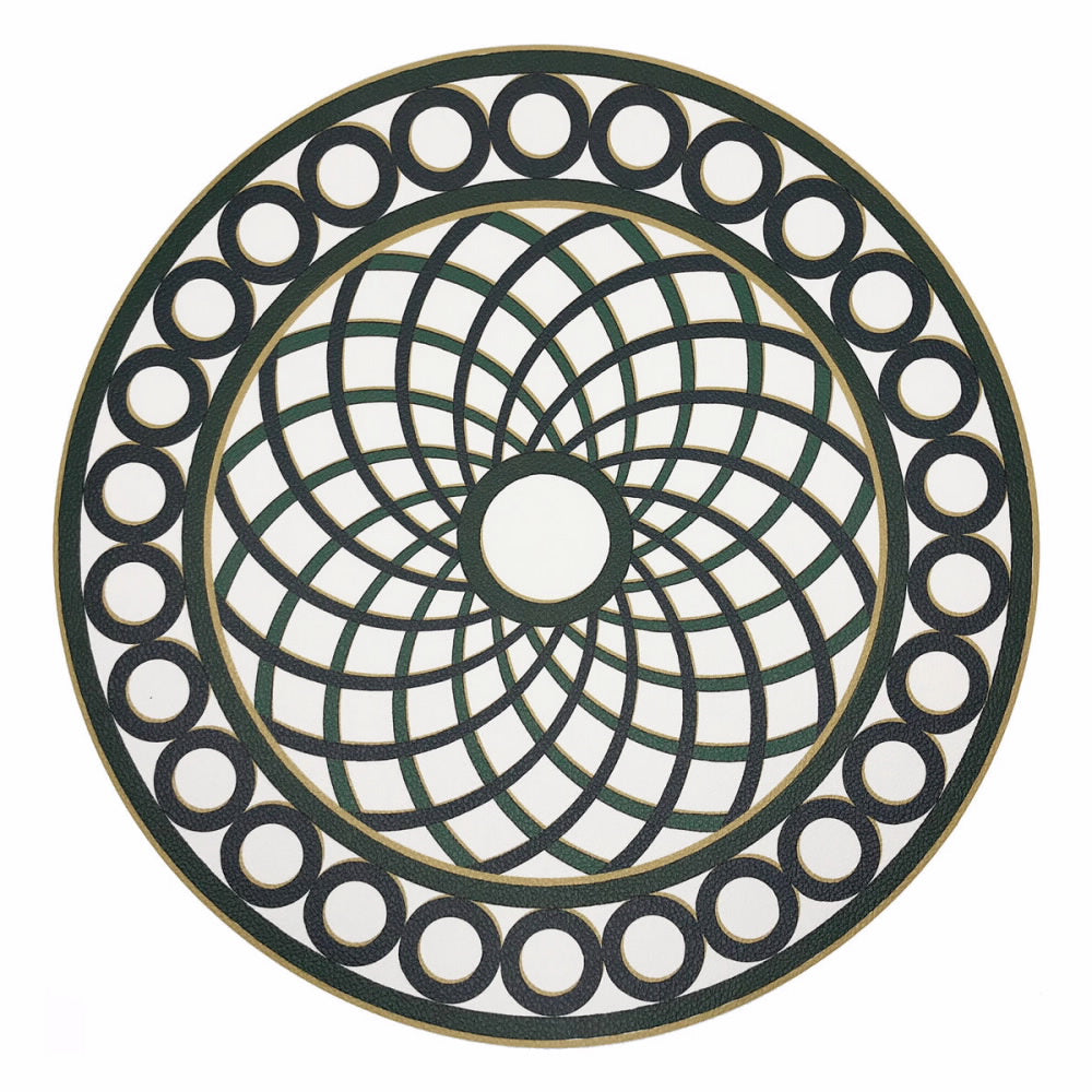 Nicolette Mayer Timothy Corrigan Treillage Round Pebble Placemat