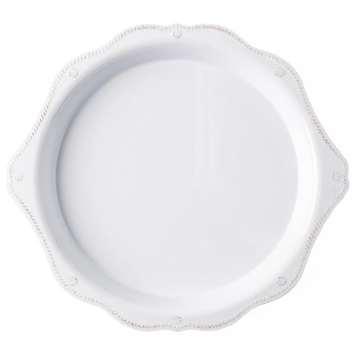Juliska Berry & Thread Melamine Whitewash Round Platter