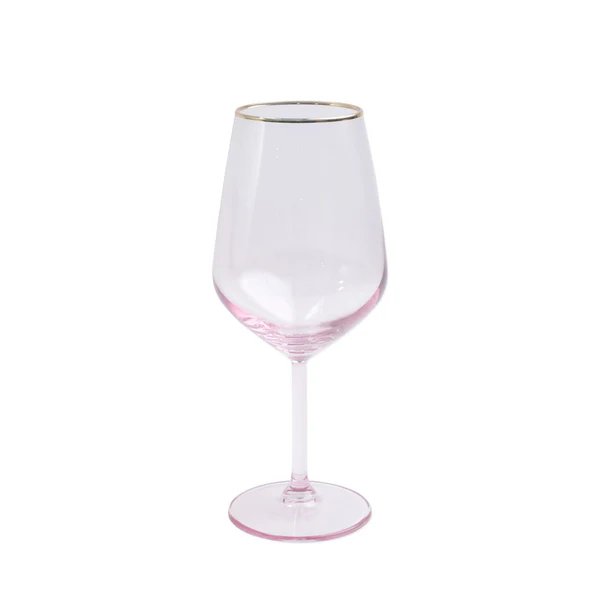 An image of Vietri Rainbow Assorted Wine Glasses - Set Of 4