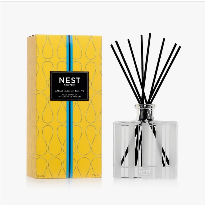 An image of Nest Fragrances Amalfi Lemon & Mint Reed Diffuser 5.9 oz