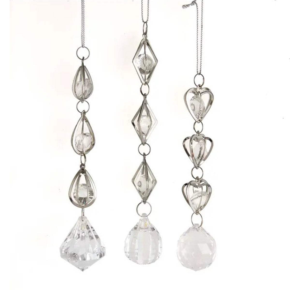 Kurt Adler Acrylic Clear Dangle Ornament