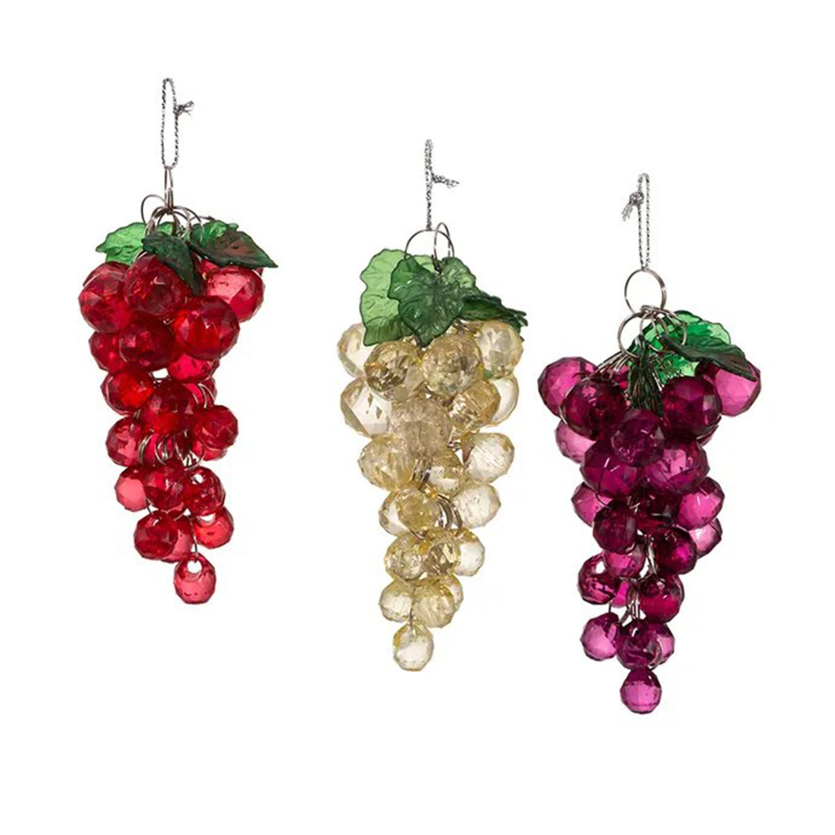 An image of Kurt Adler Beaded Grape Ornaments