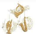 An image of Kurt Adler Gold Musical Instrument