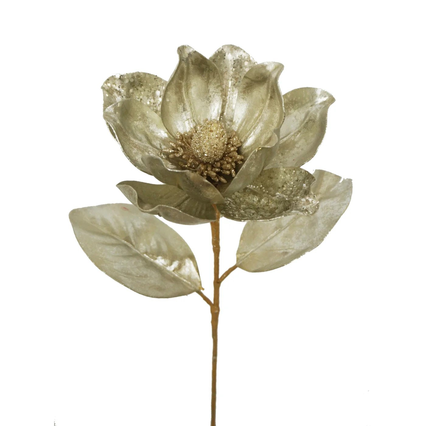 Winward Glitter Platinum Dynasty Magnolia Stem - 21 inch