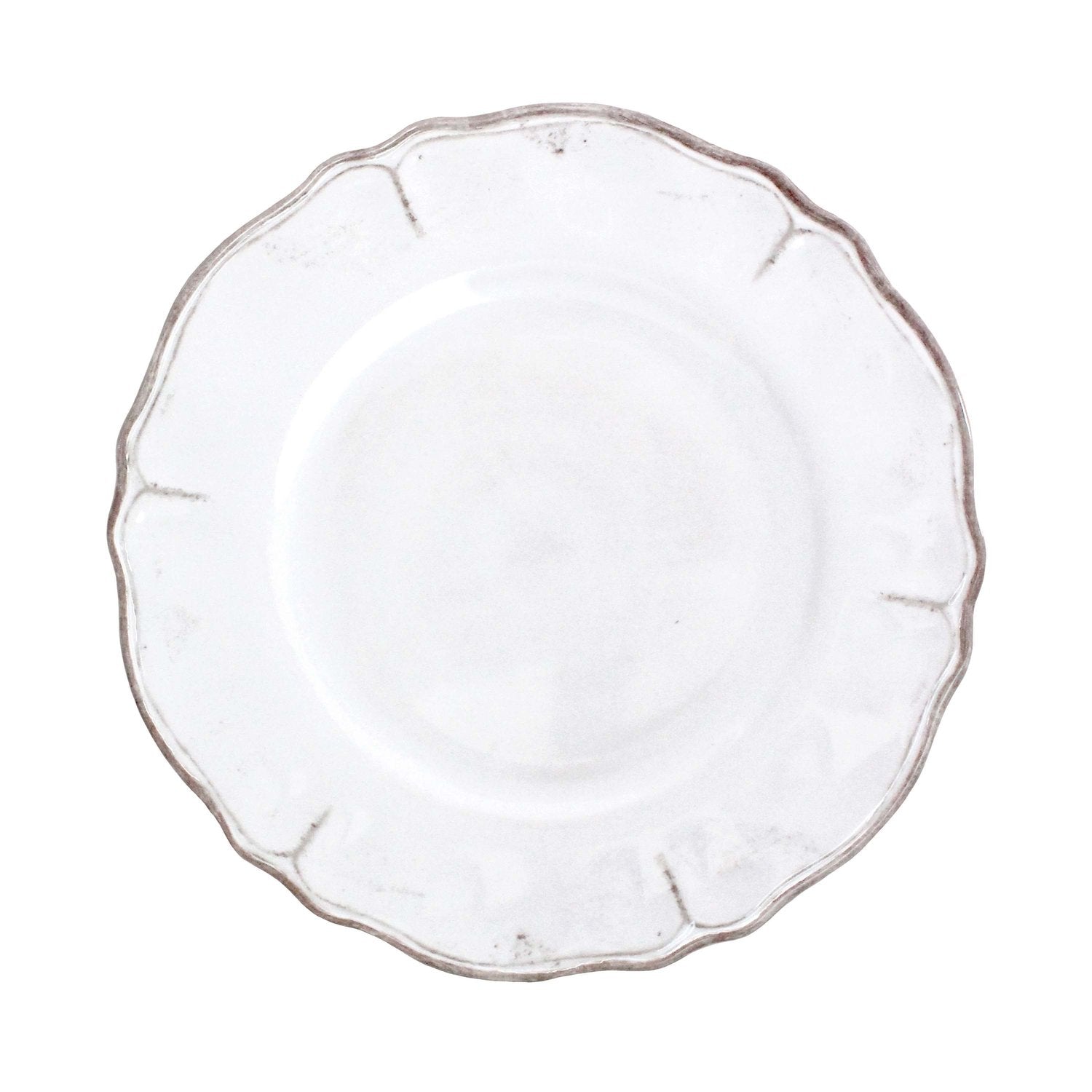 Le Cadeaux Rustica Antique White Dinner Plate