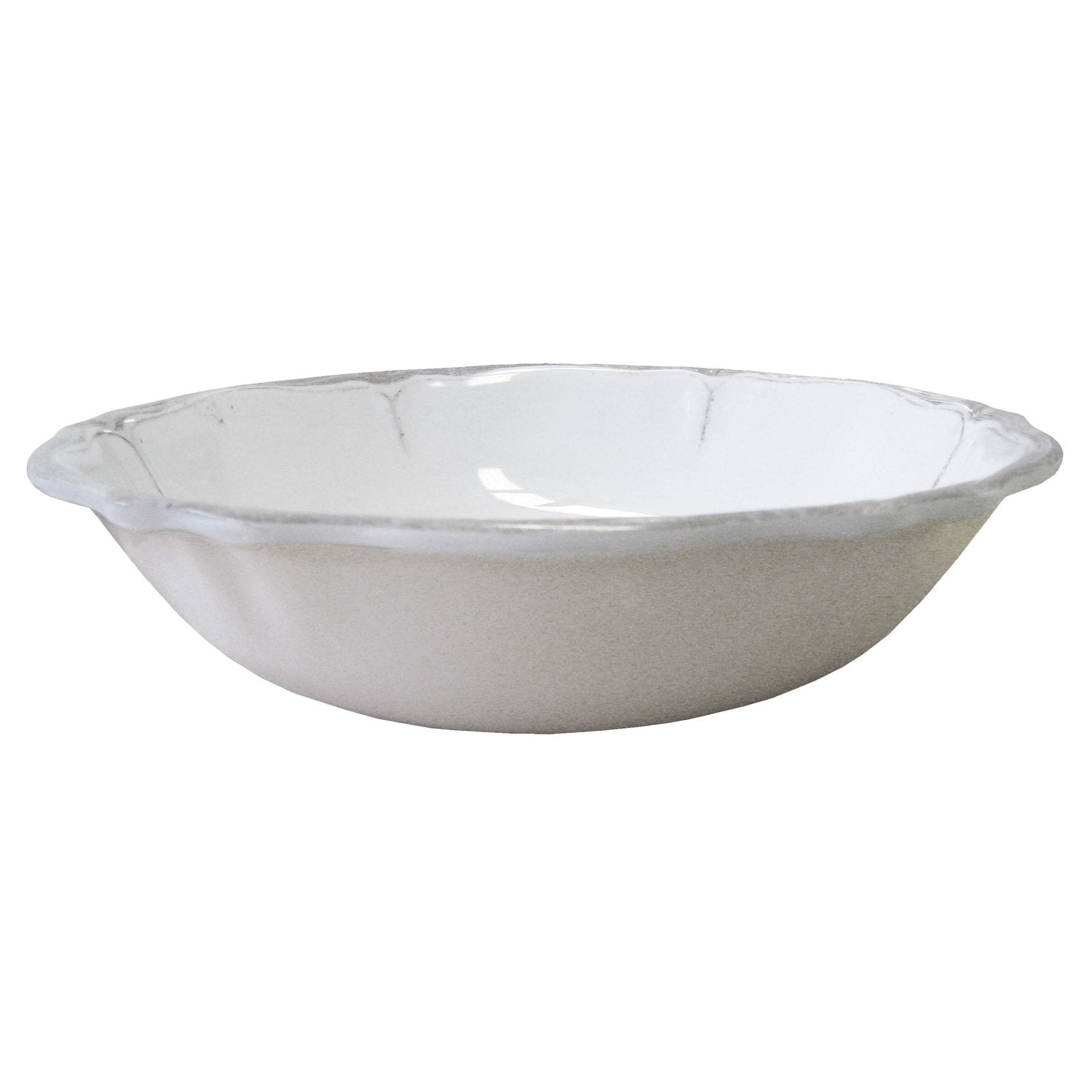 Le Cadeaux Rustica Antique White 13.75" Salad Bowl