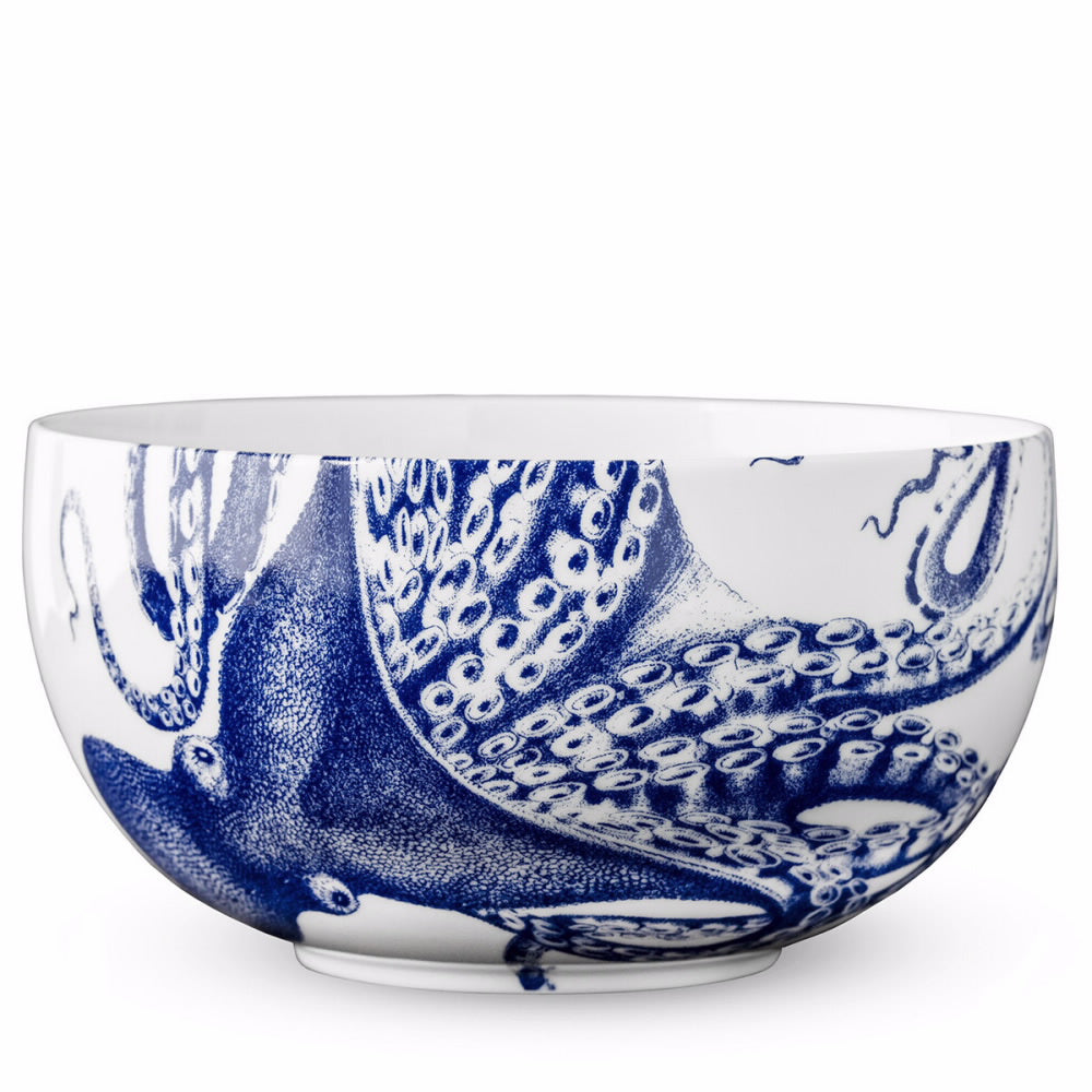 Caskata Blue Lucy Large Round Bowl