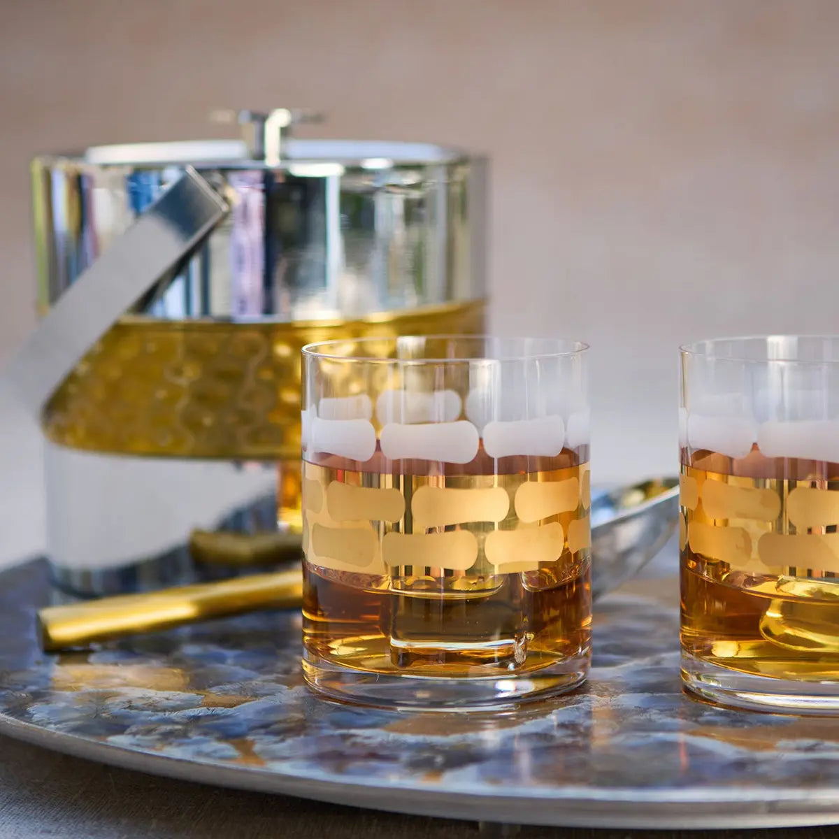 Michael Wainwright Truro Gold Double Old Fashioned Set of 2