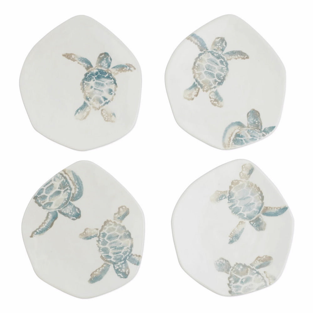 Vietri Tartaruga Assorted Salad Plates - Set Of 4