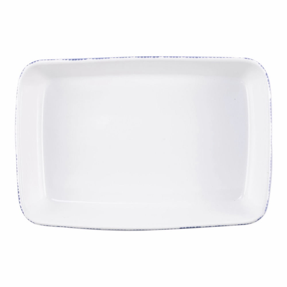 An image of Viva By Vietri Santorini Stripe Rectangular Baker