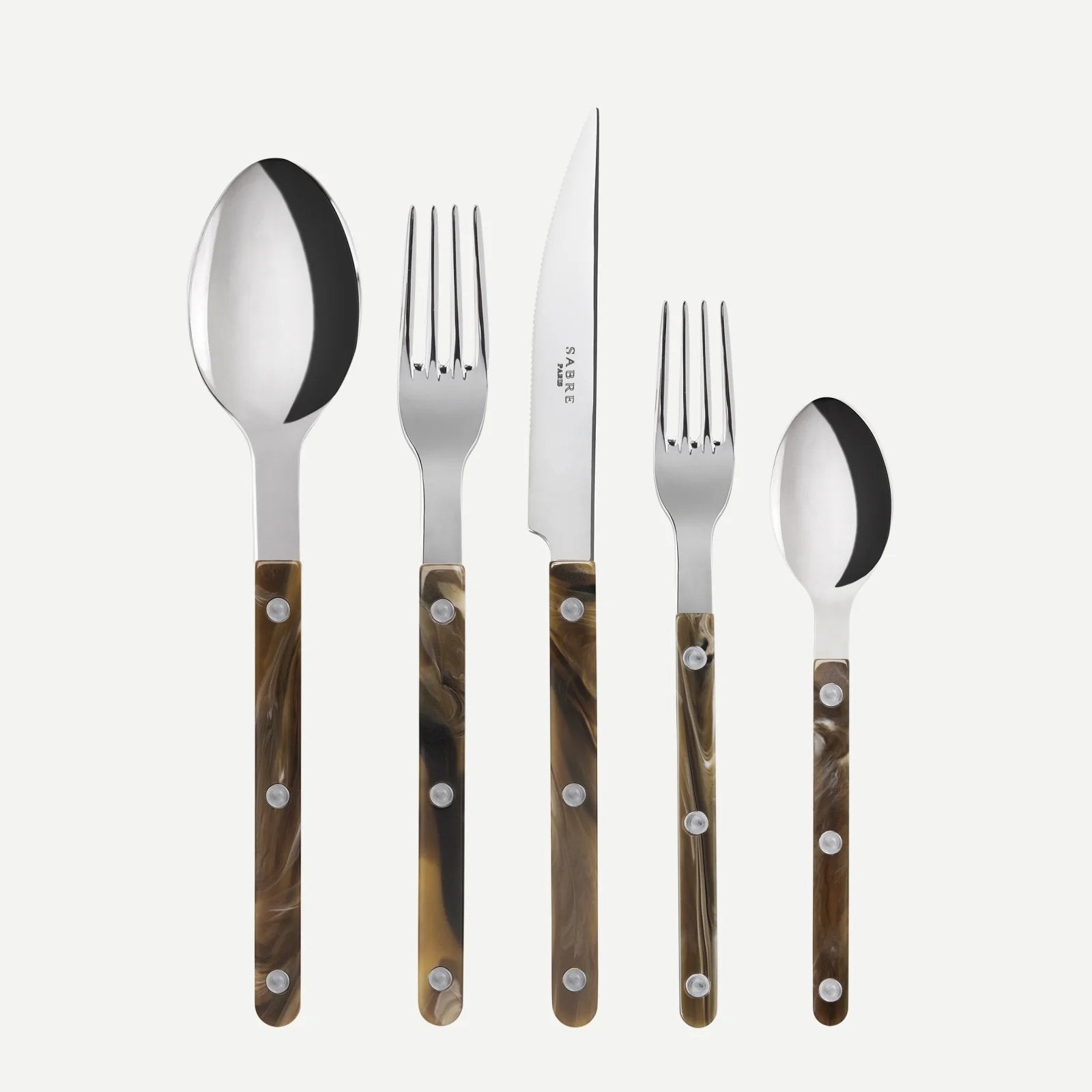 An image of Sabre Paris Bistrot 5-Piece Place Setting