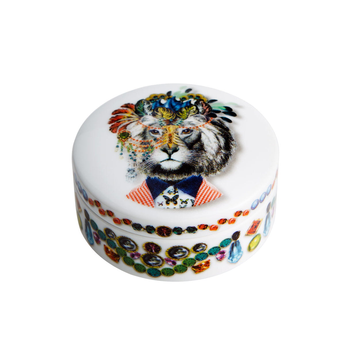 An image of Vista Alegre Love Who You Want Small Round Box Jungle King