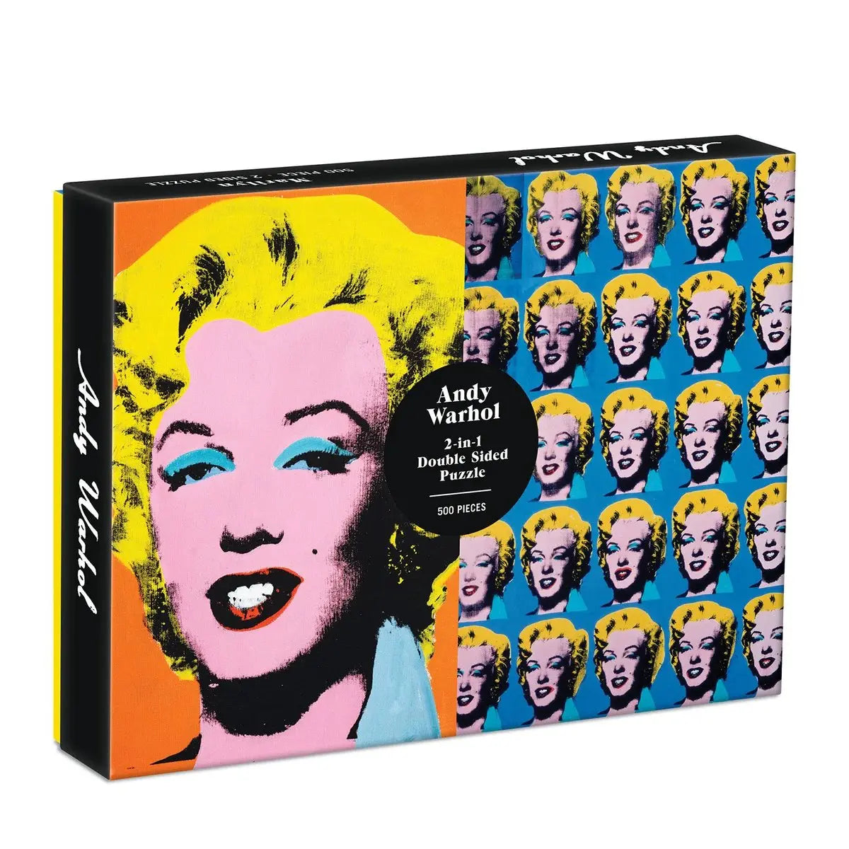 Hachette Andy Warhol Marilyn two in one Double Sided Puzzle 500 Piece box