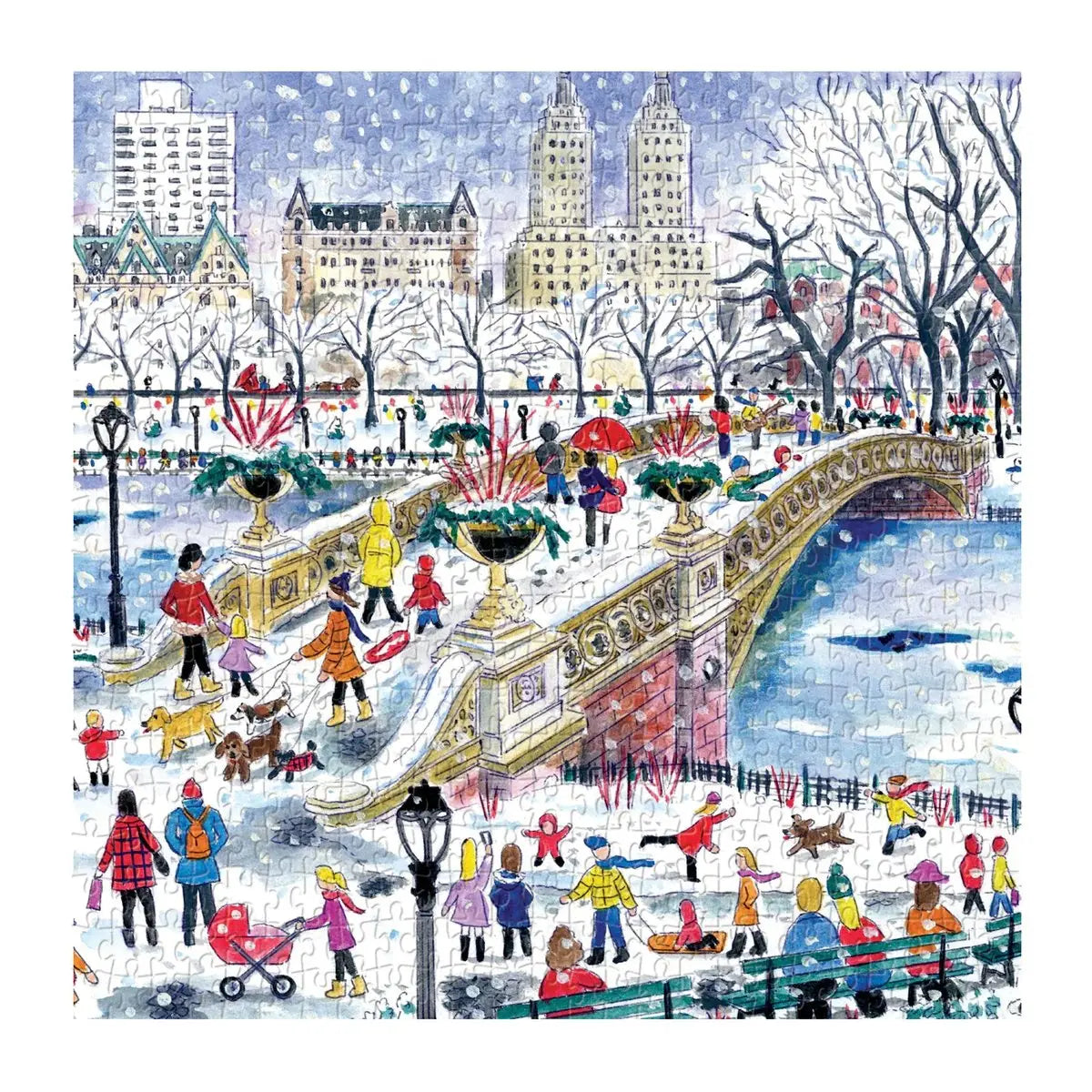 Hachette Michael Storrings Bow Bridge In Central Park Puzzle