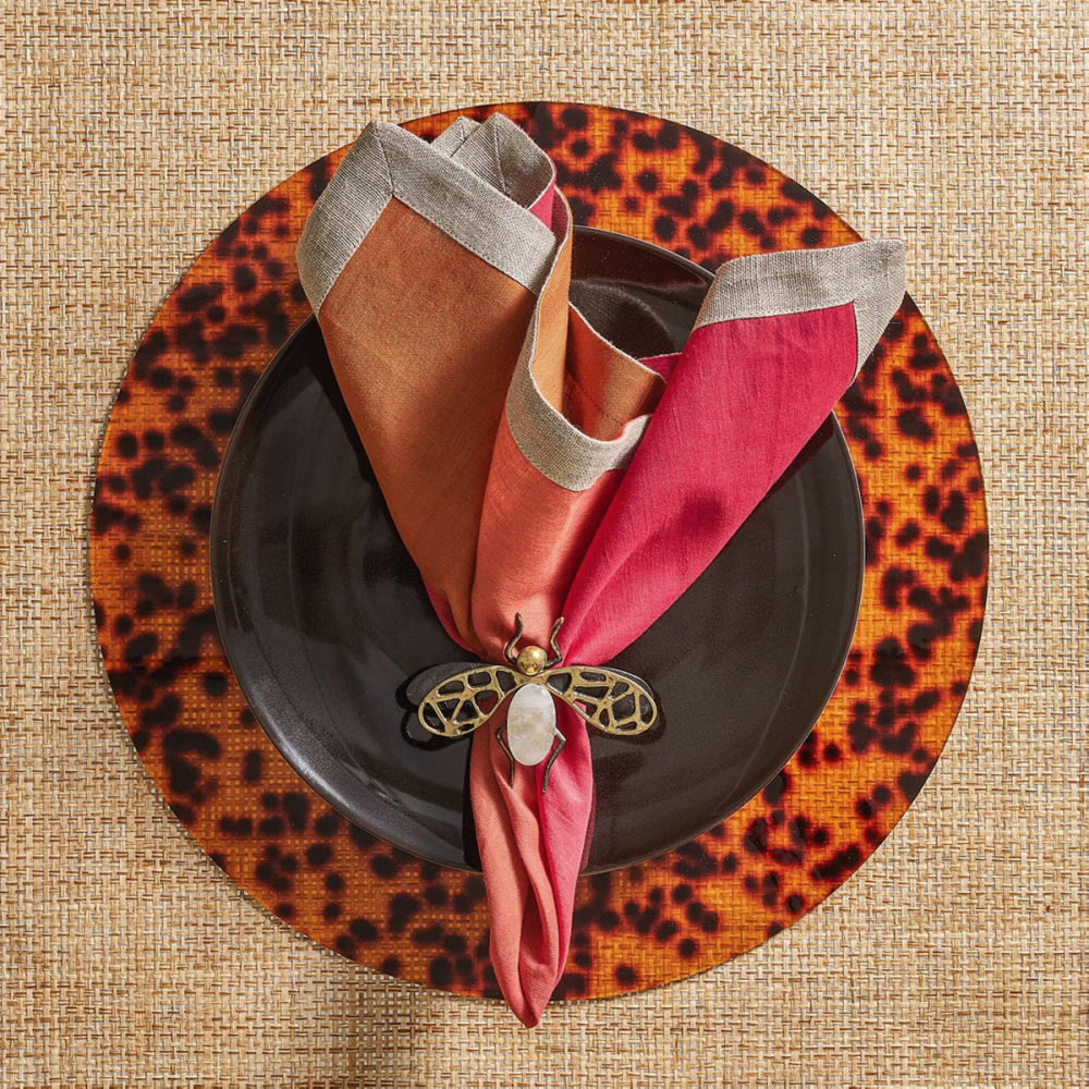 An image of Kim Seybert Placemat-ACRYLIC TORTOISE