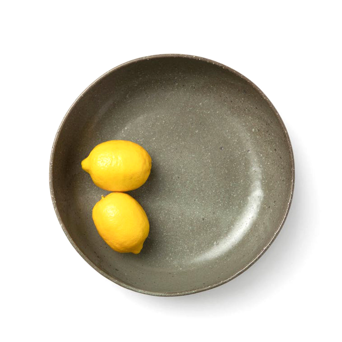 An image of Blue Pheasant Marcus Large Gray Salt Glaze Round Serving Bowl