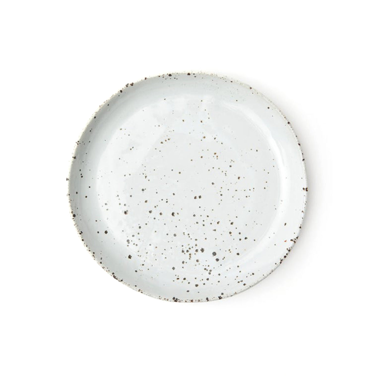 Blue Pheasant Marcus White Salt Glaze Salad Dessert Plate- Pack of 4