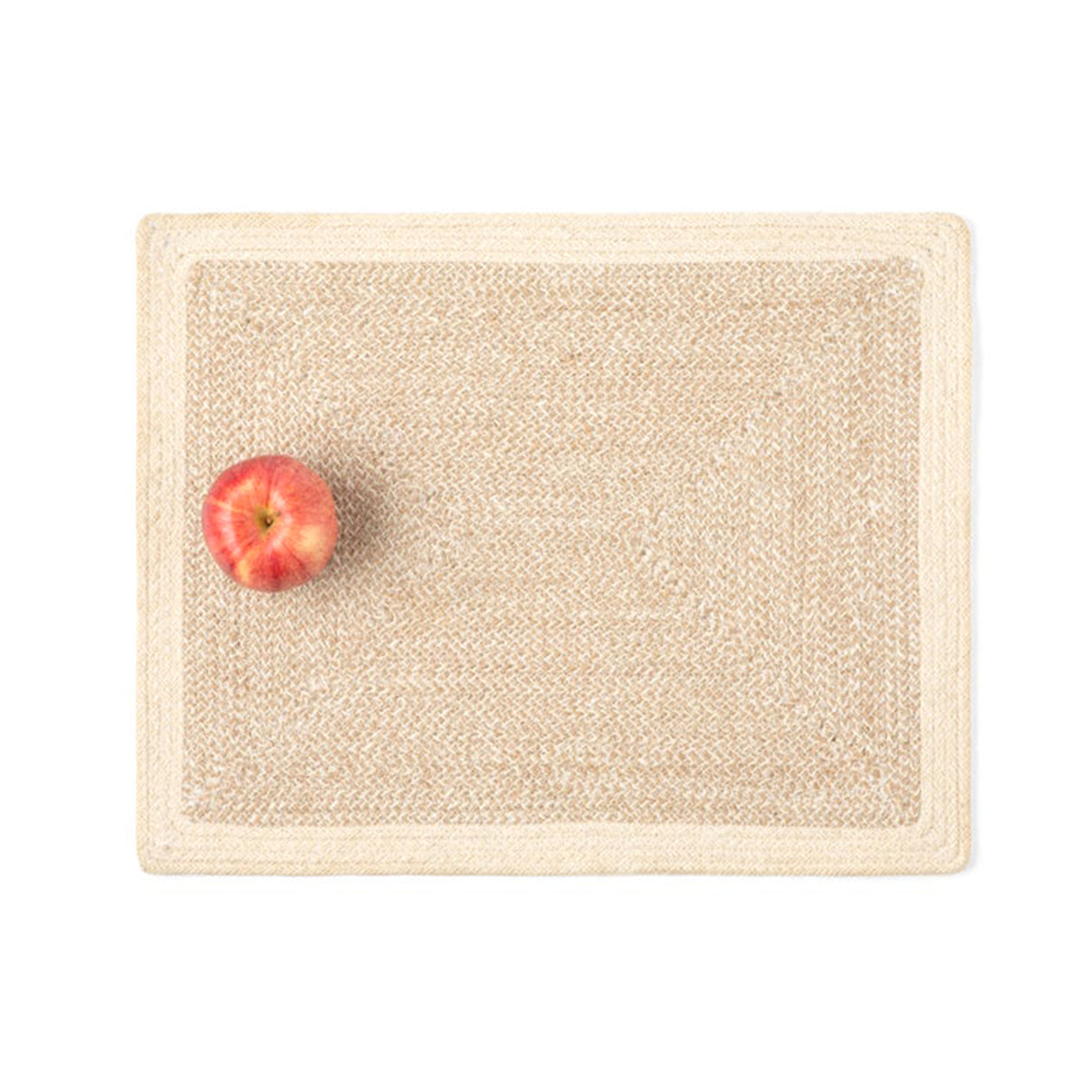 An image of Blue Pheasant Shia Rectangular Placemat Dark Jute Cotton Mix- Pack of 4