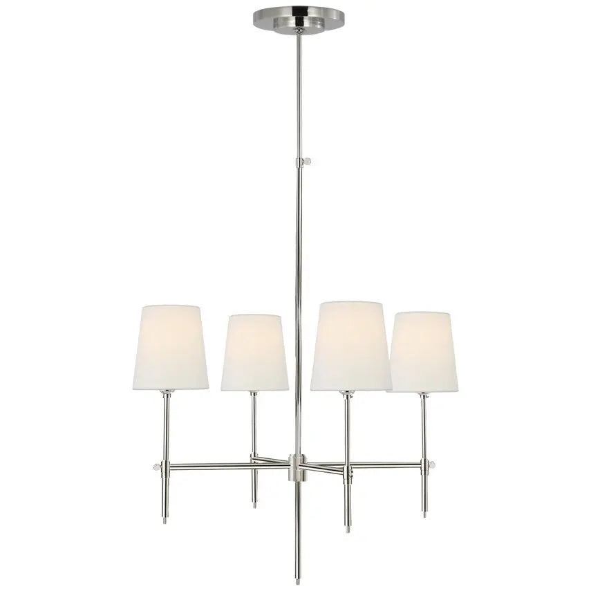 Visual Comfort Bryant Small Chandelier in Polished Nickel