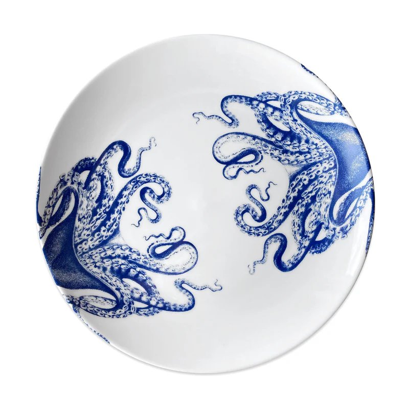 An image of Caskata Blue Lucy Coupe Dinner Plate