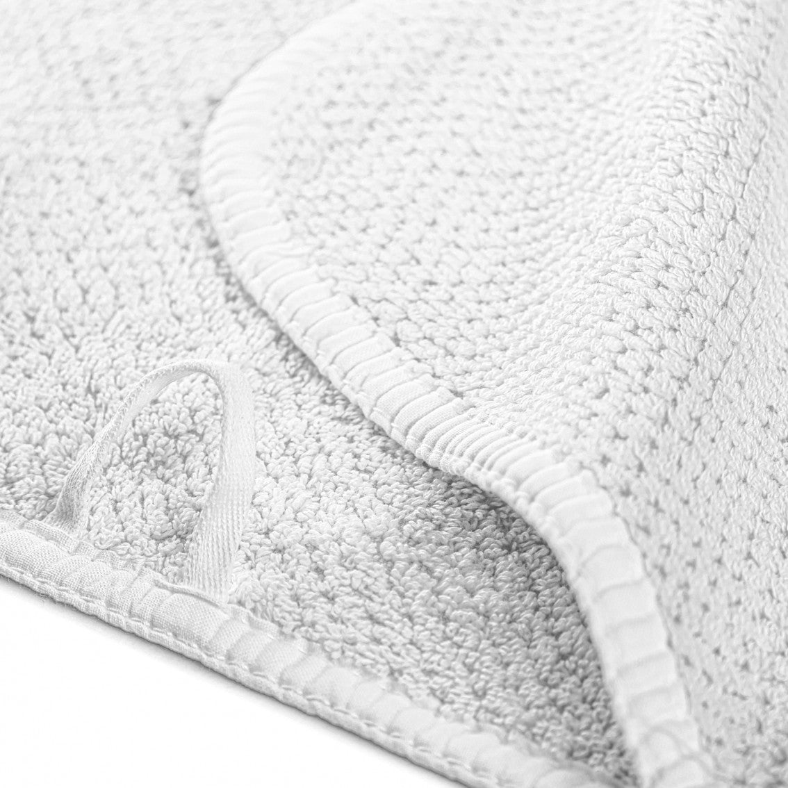 Graccioza Linen Waffle Washcloth 12" x 12" - White