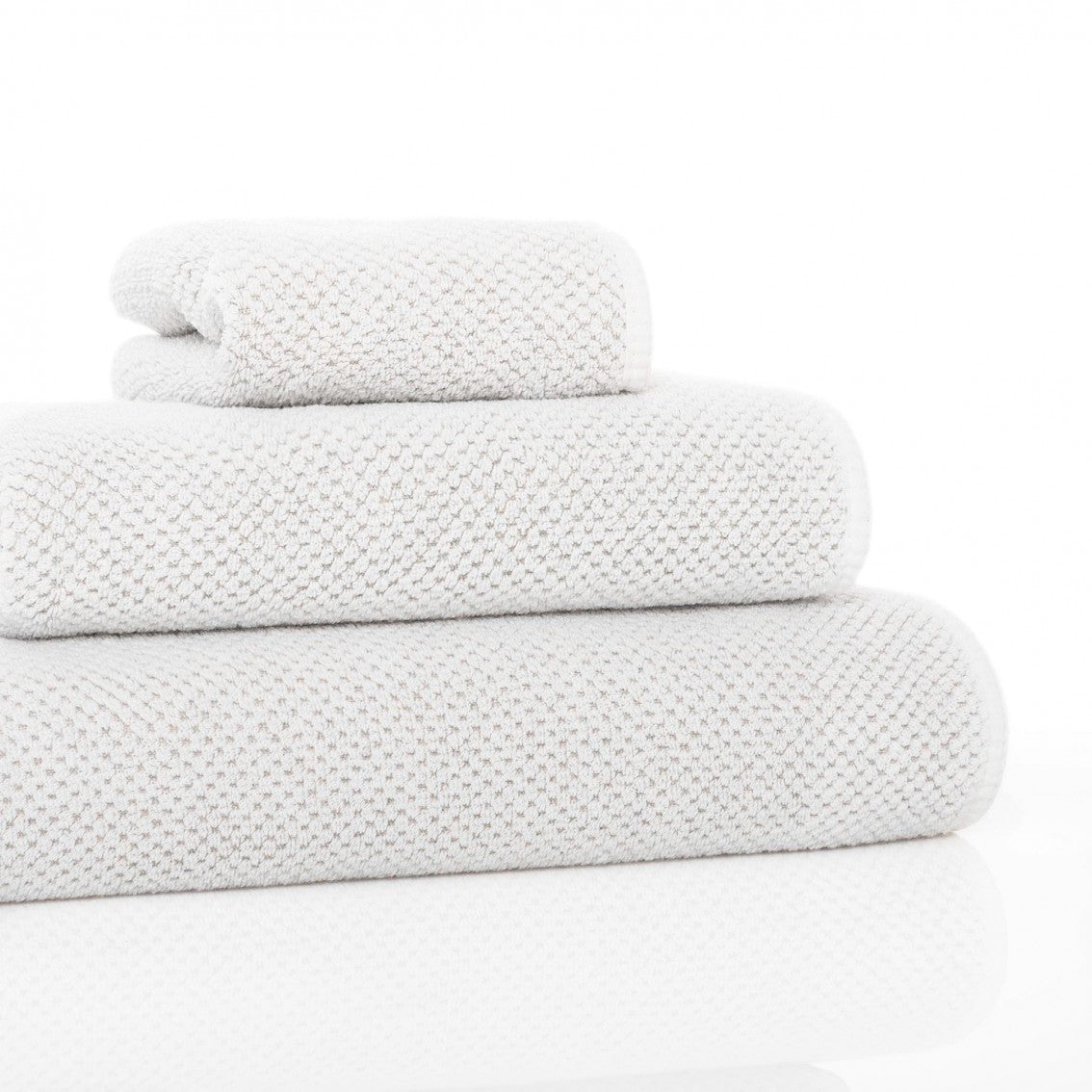 Graccioza Linen Waffle Washcloth 12" x 12" - White