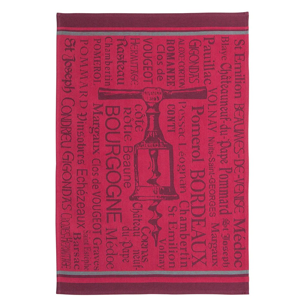 Coucke Tire Bouchons Bordeaux Tea Towel