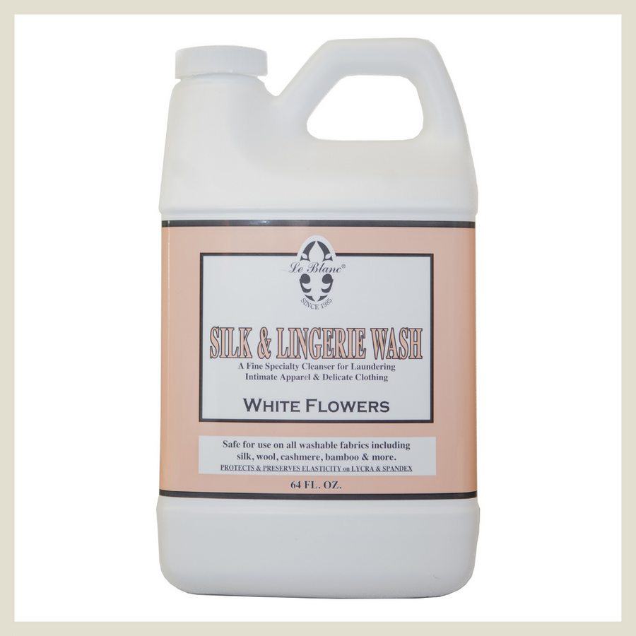 Le Blanc White Flower Silk & Lingerie Wash
