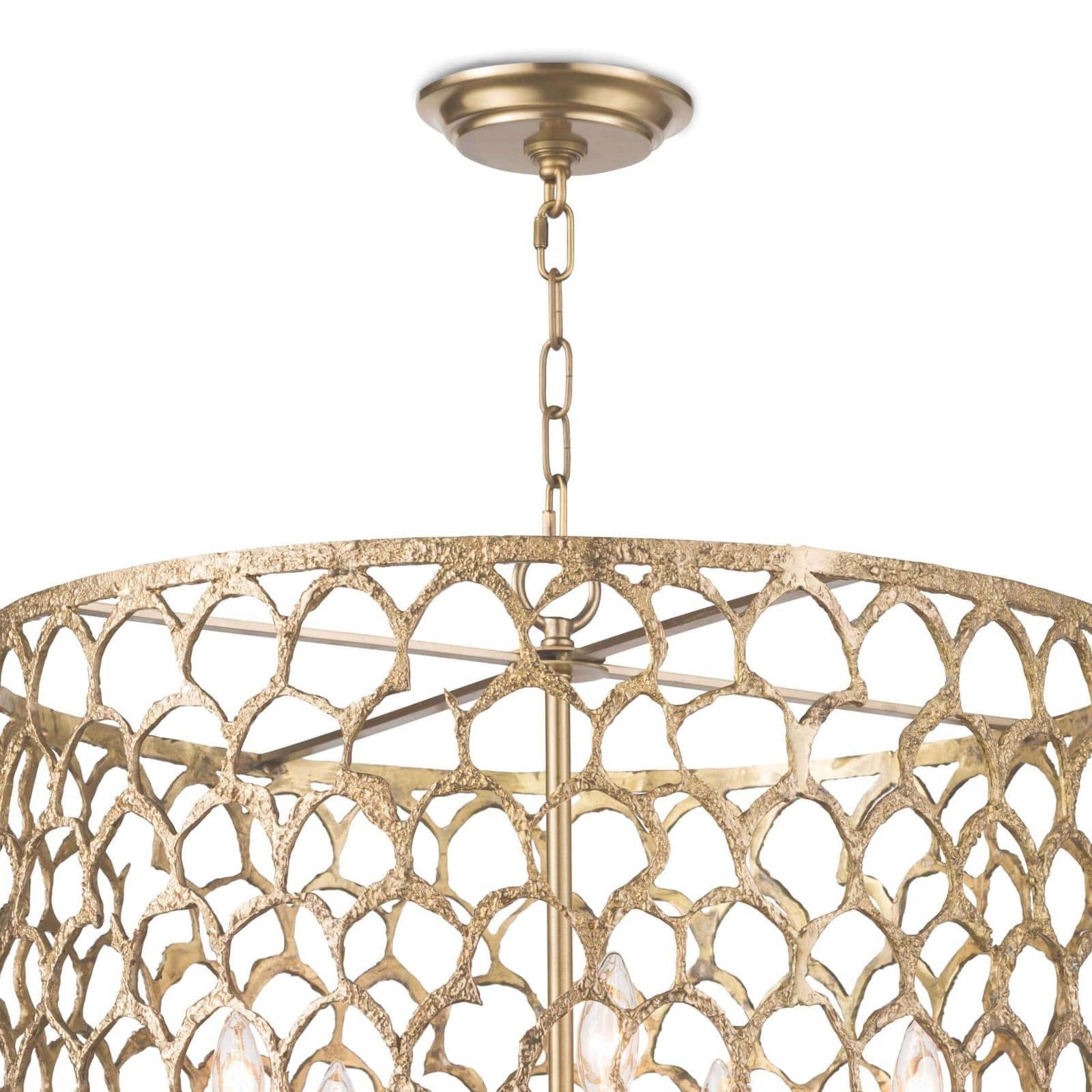 An image of Regina Andrew Cabana Chandelier - Natural Brass finish