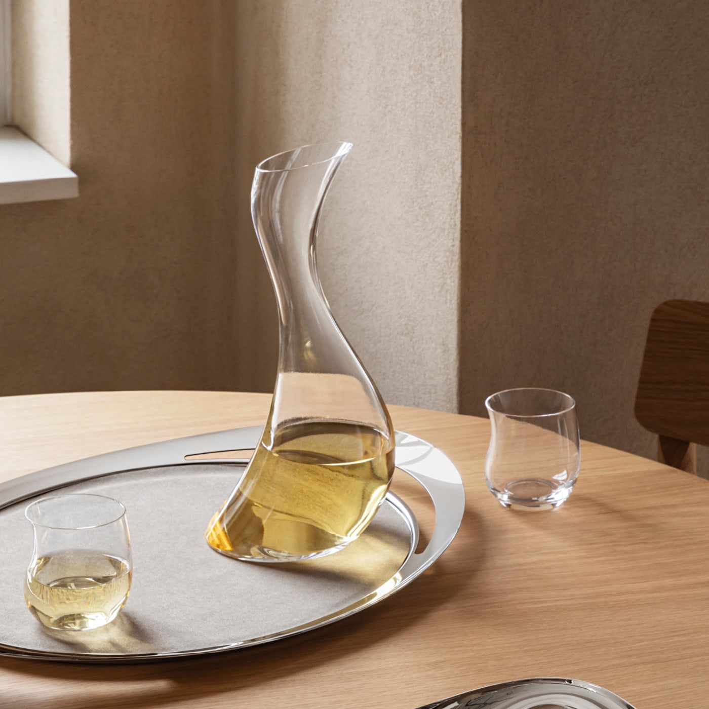 An image of Georg Jensen Cobra Stainless Steel Serving Tray