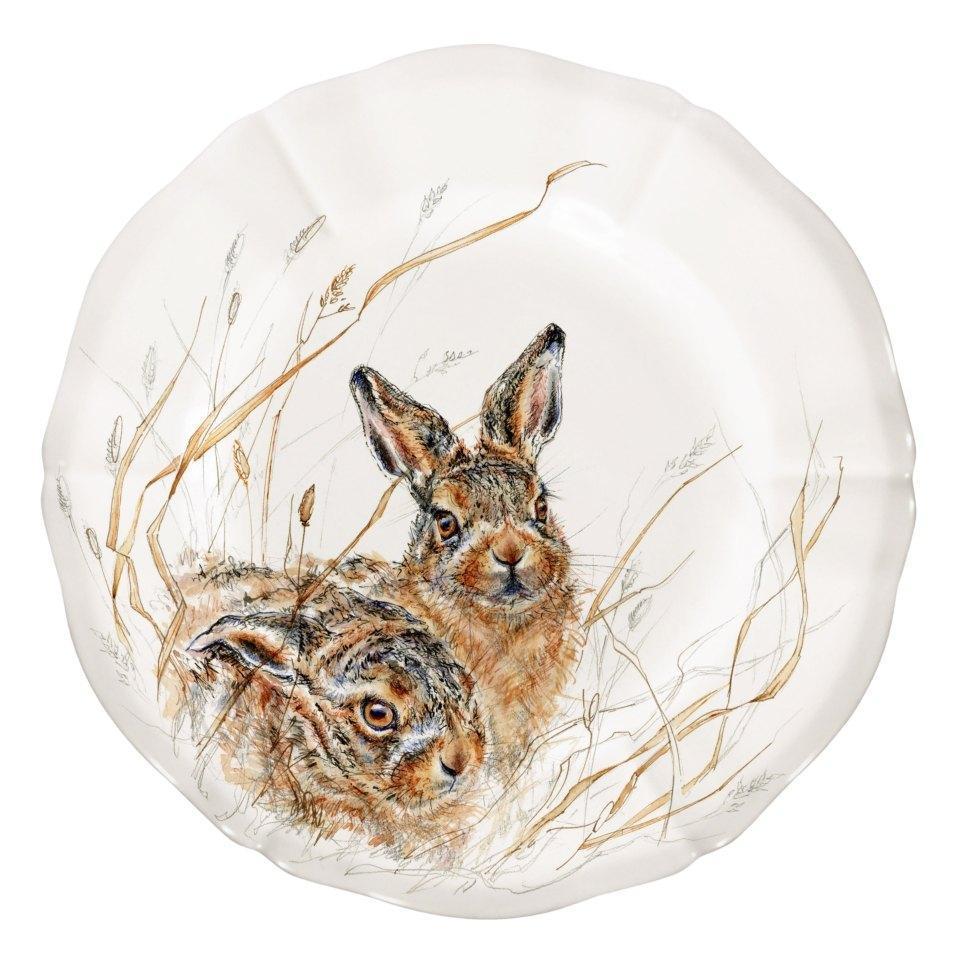 Gien Sologne Young Wildlife Canape Plate - Set of 4