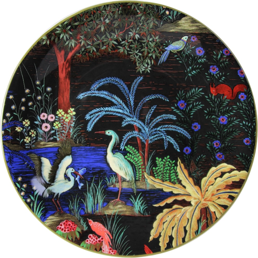 An image of Gien Jardin Du Palais Dessert Plates - Set of 4