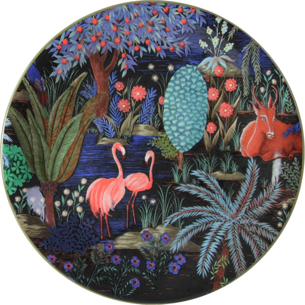An image of Gien Jardin Du Palais Dessert Plates - Set of 4