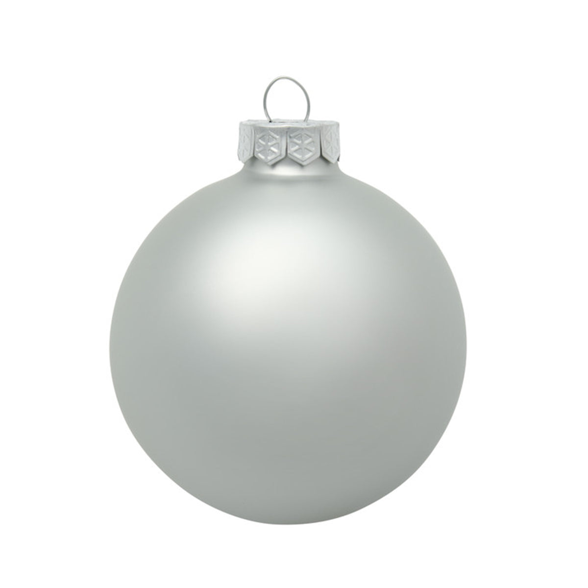 Whitehurst Silver Matte 1.5" Glass Ball - Set of 20