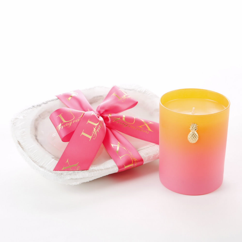 An image of Lux Fragrances Tutti Fruity 3-Wick Dough Bowl Candle