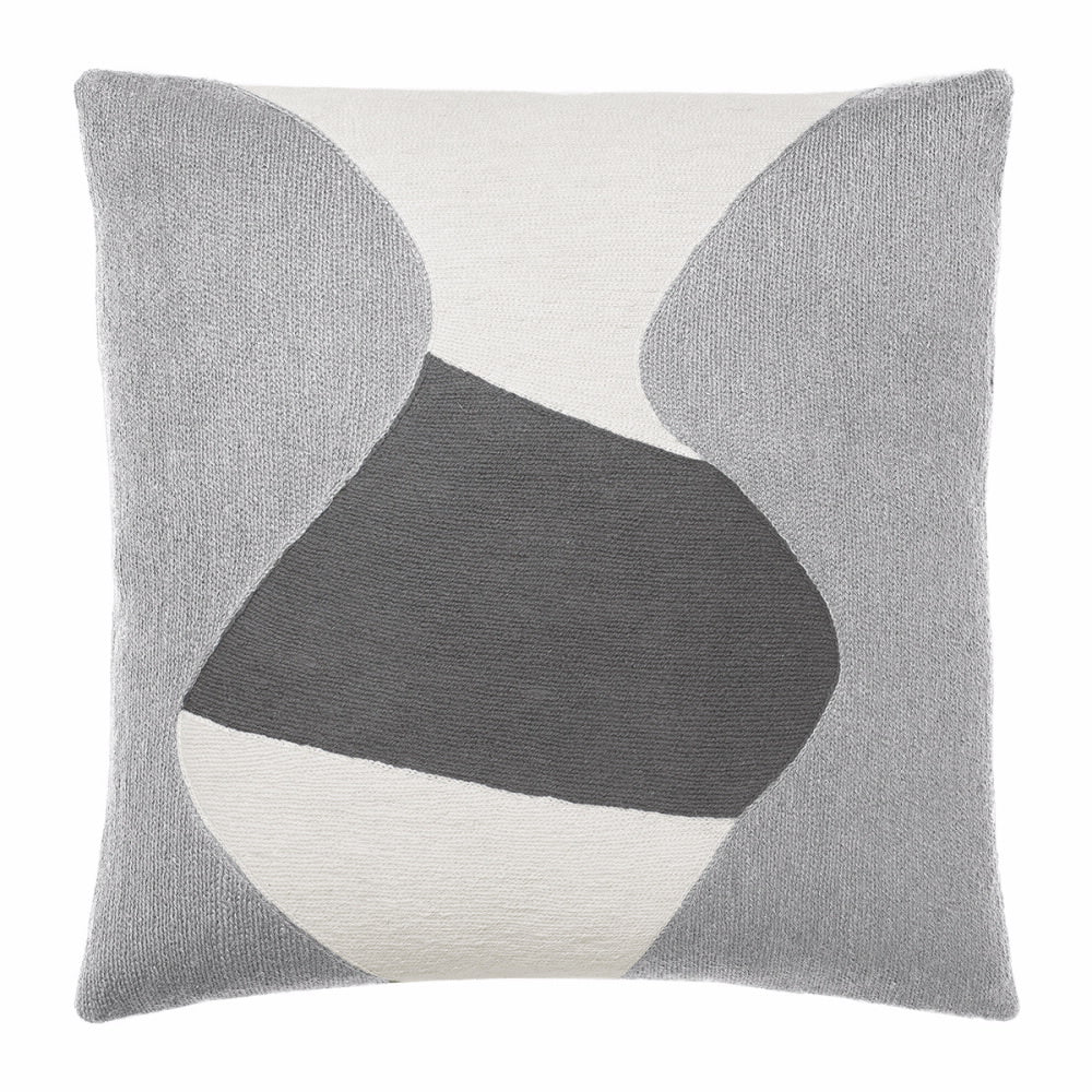 Judy Ross Textiles Totem Square Pillow - Grey