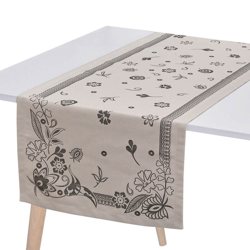 Le Jacquard Francais Haute Couture Runner with Metallic Accents