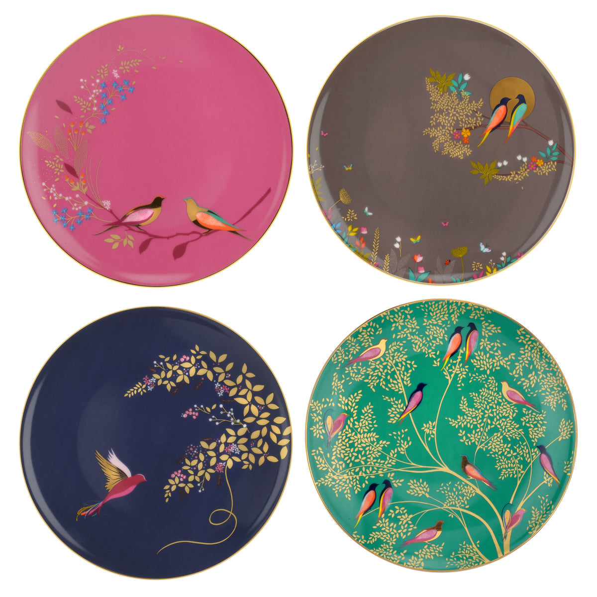 Portmeirion Sarah Miller Chelsea Assorted Plates - Set of 4