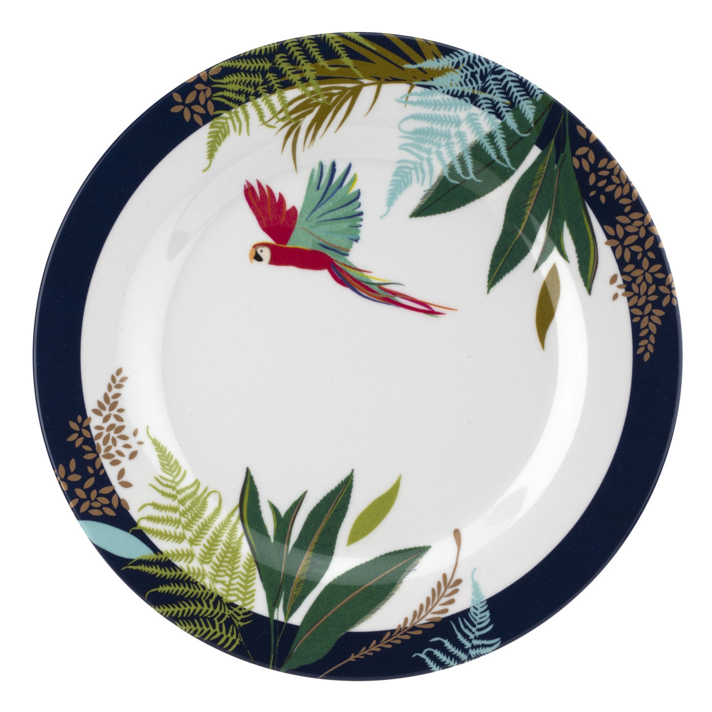 Portmeirion Sarah Miller Parrot Melamine Salad Plate - Set of 4