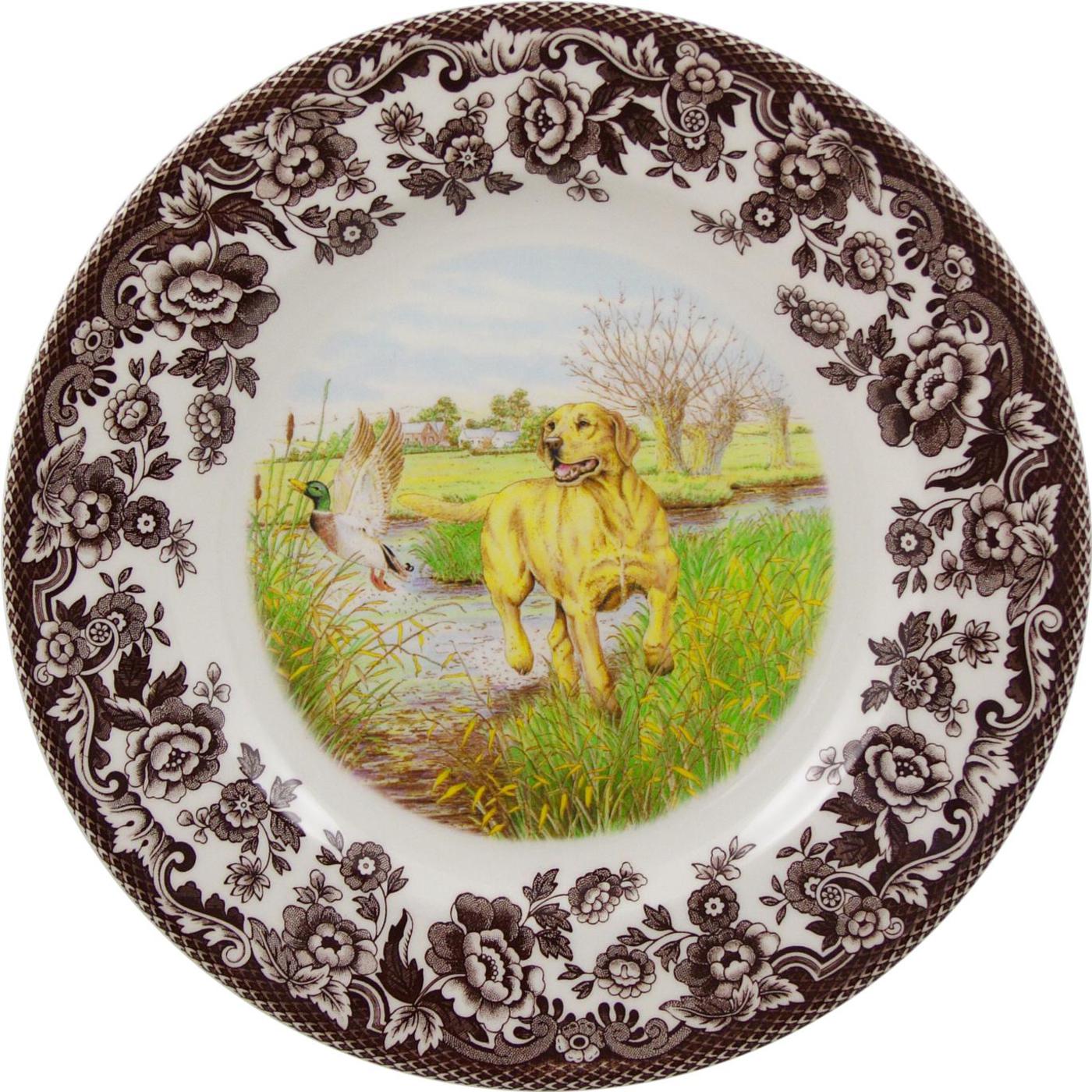 Portmeirion Spode Woodland Yellow Lab Salad Plate