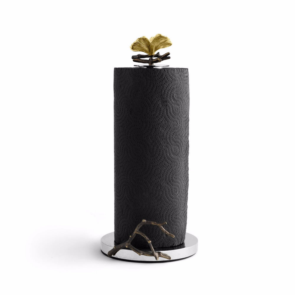 An image of Michael Aram Butterfly Ginkgo Paper Towel Holder