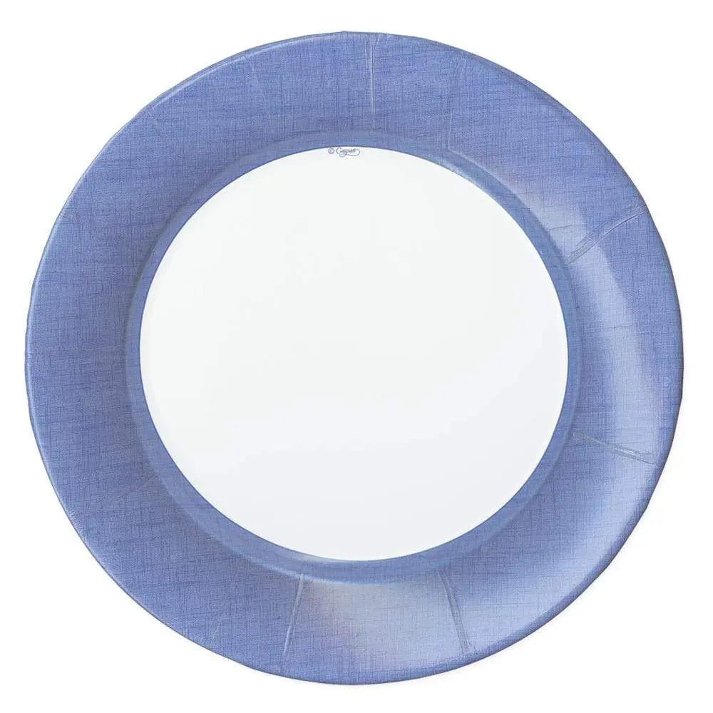 Caspari Linen Dinner Plate in Blue