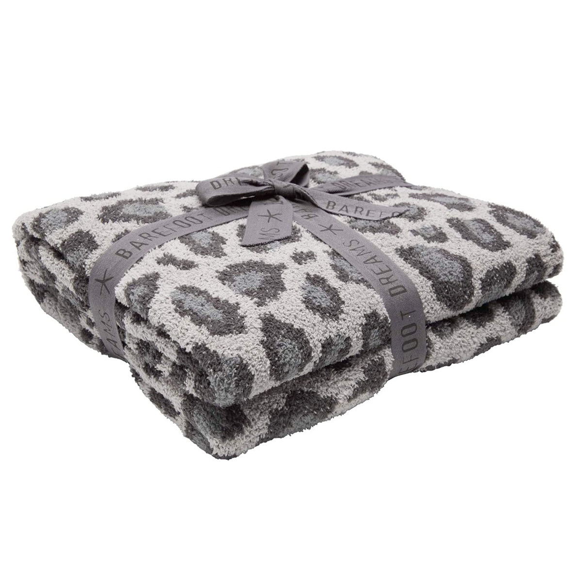 An image of Barefoot Dreams CozyChic Safari Blanket Dove Gray Multi - 45x60in